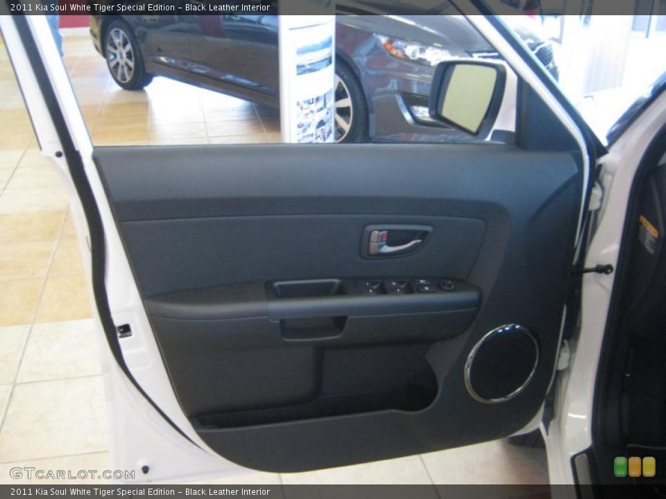 Black Leather Interior Door Panel for the 2011 Kia Soul White Tiger Special Edition #46252039