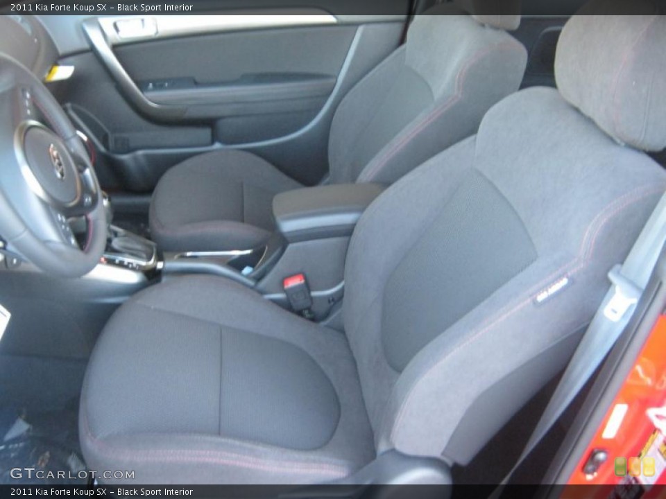 Black Sport Interior Photo for the 2011 Kia Forte Koup SX #46252303