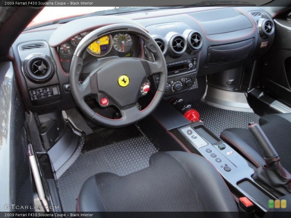 Black Interior Dashboard for the 2009 Ferrari F430 Scuderia Coupe #46252456
