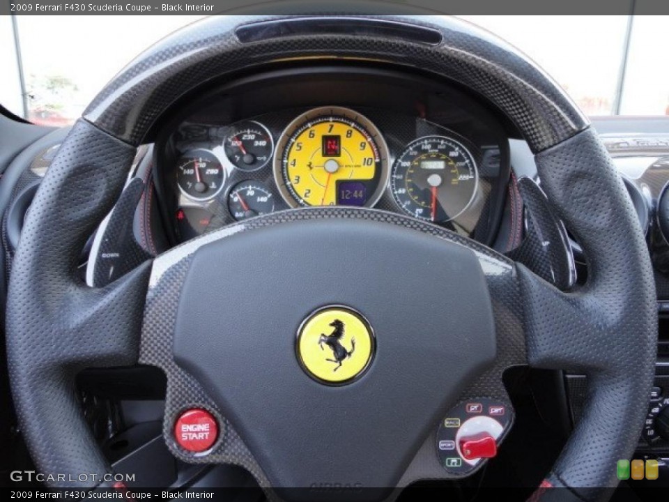 Black Interior Steering Wheel for the 2009 Ferrari F430 Scuderia Coupe #46252492