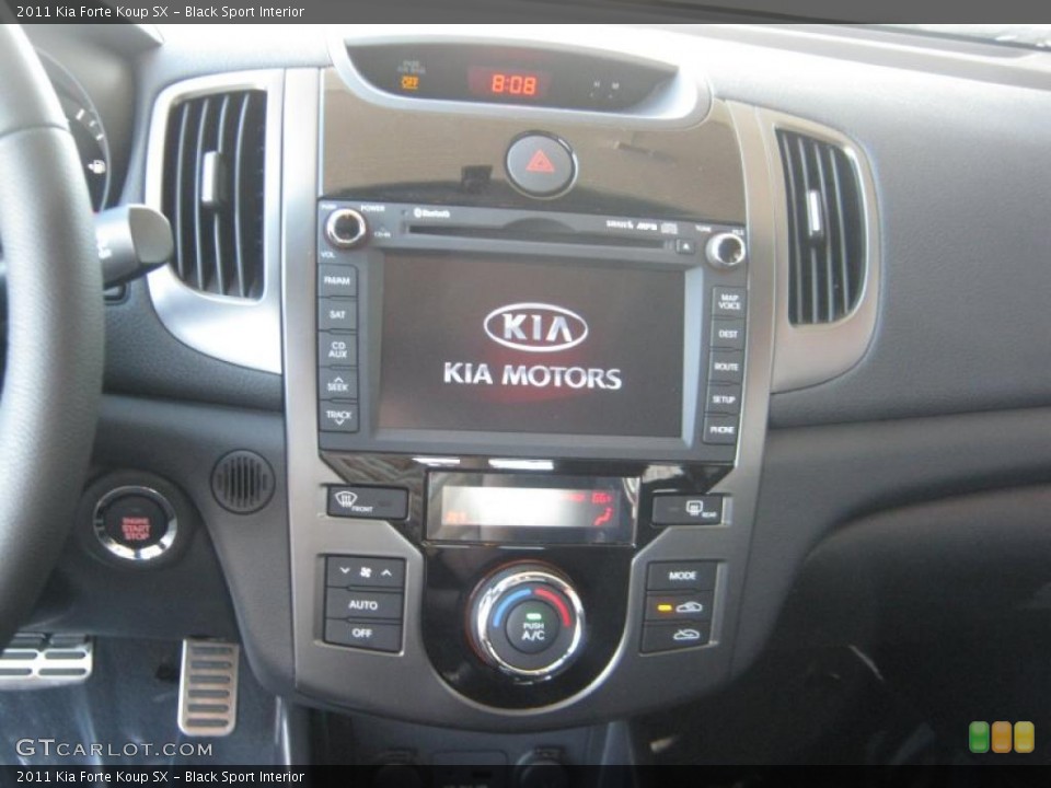 Black Sport Interior Controls for the 2011 Kia Forte Koup SX #46252519