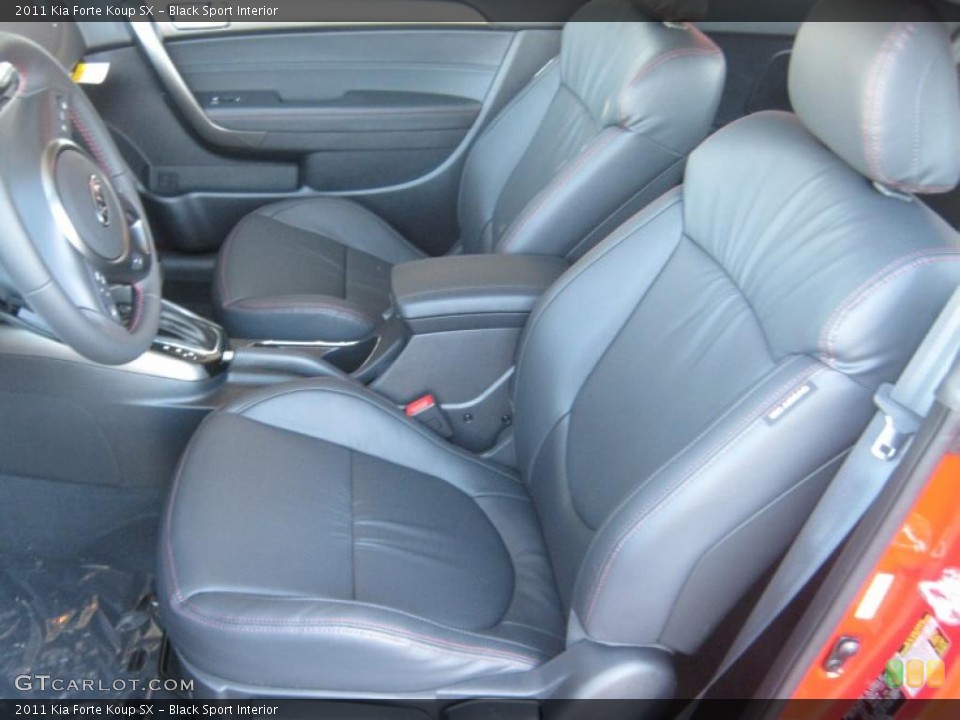 Black Sport Interior Photo for the 2011 Kia Forte Koup SX #46252576