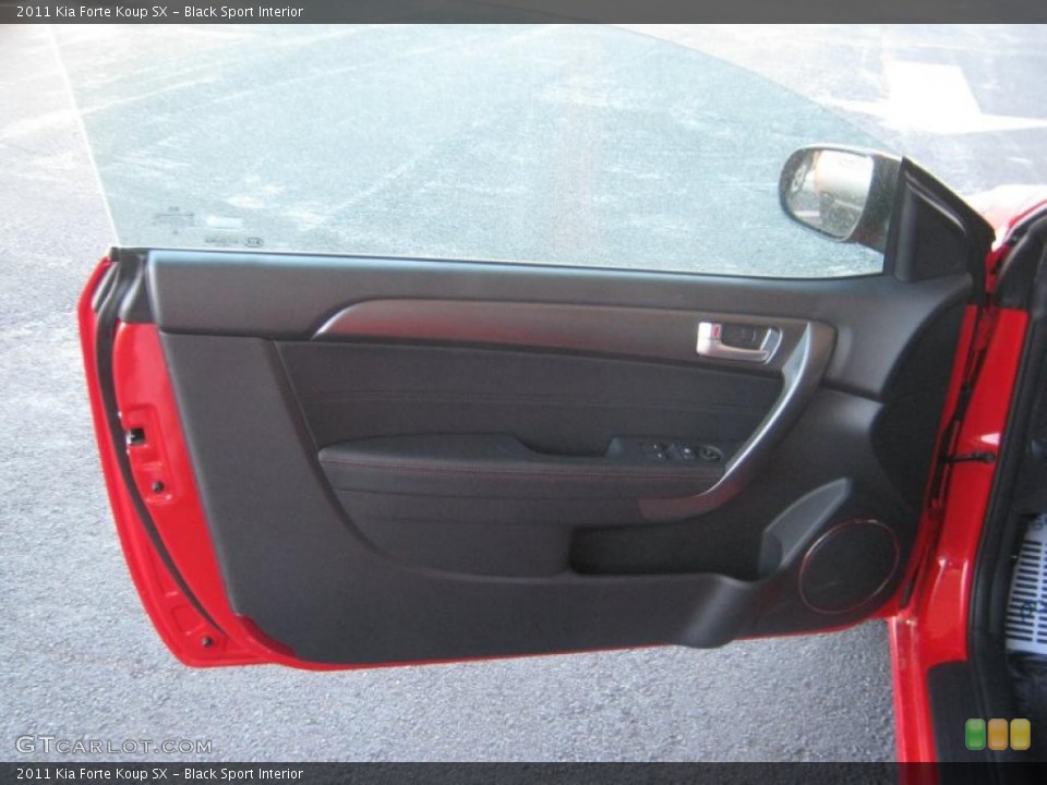 Black Sport Interior Door Panel for the 2011 Kia Forte Koup SX #46252597