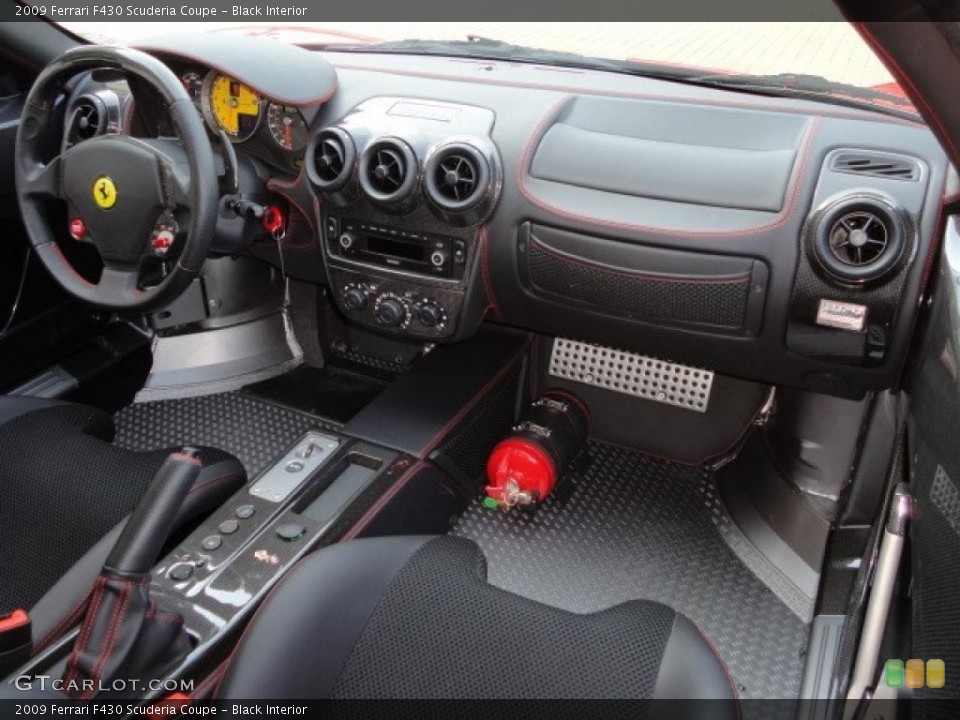 Black Interior Dashboard for the 2009 Ferrari F430 Scuderia Coupe #46252600