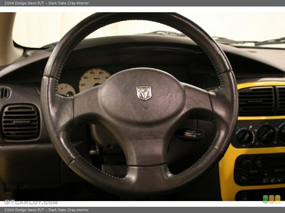 Dark Slate Gray Interior Steering Wheel for the 2004 Dodge Neon R/T #46253869