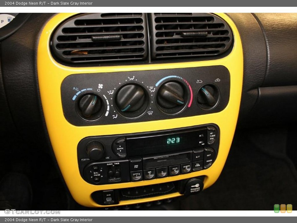 Dark Slate Gray Interior Controls for the 2004 Dodge Neon R/T #46253875