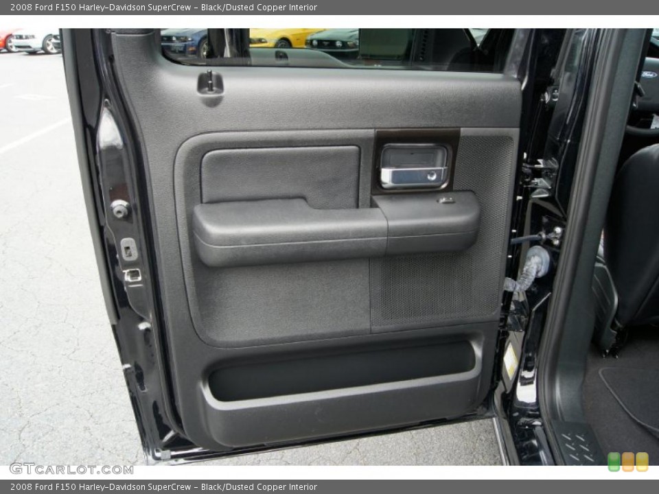 Black/Dusted Copper Interior Door Panel for the 2008 Ford F150 Harley-Davidson SuperCrew #46256026