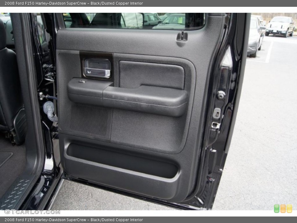 Black/Dusted Copper Interior Door Panel for the 2008 Ford F150 Harley-Davidson SuperCrew #46256032