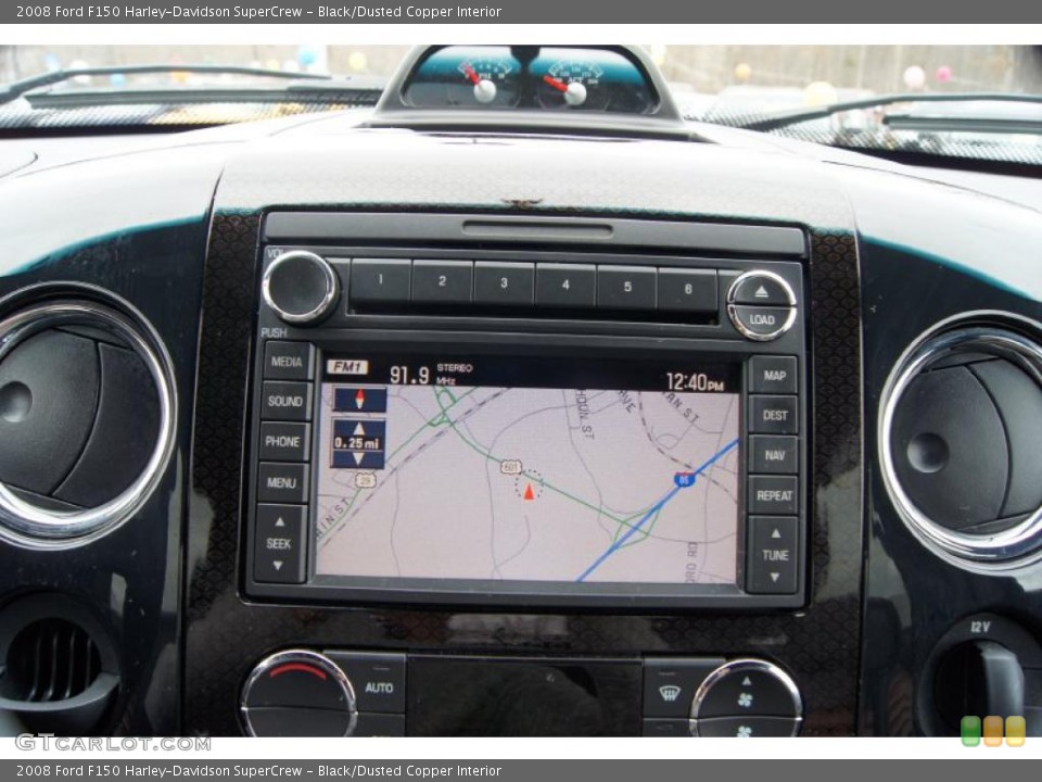 Black/Dusted Copper Interior Navigation for the 2008 Ford F150 Harley-Davidson SuperCrew #46256137