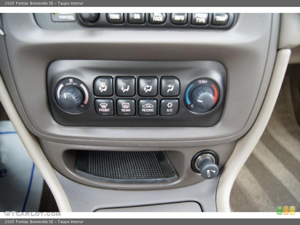 Taupe Interior Controls for the 2005 Pontiac Bonneville SE #46259530