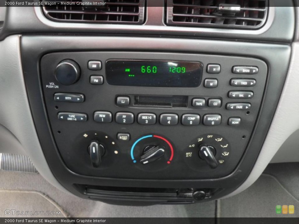 Medium Graphite Interior Controls for the 2000 Ford Taurus SE Wagon #46260076