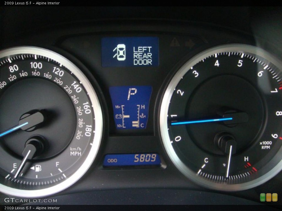 Alpine Interior Gauges for the 2009 Lexus IS F #46260763