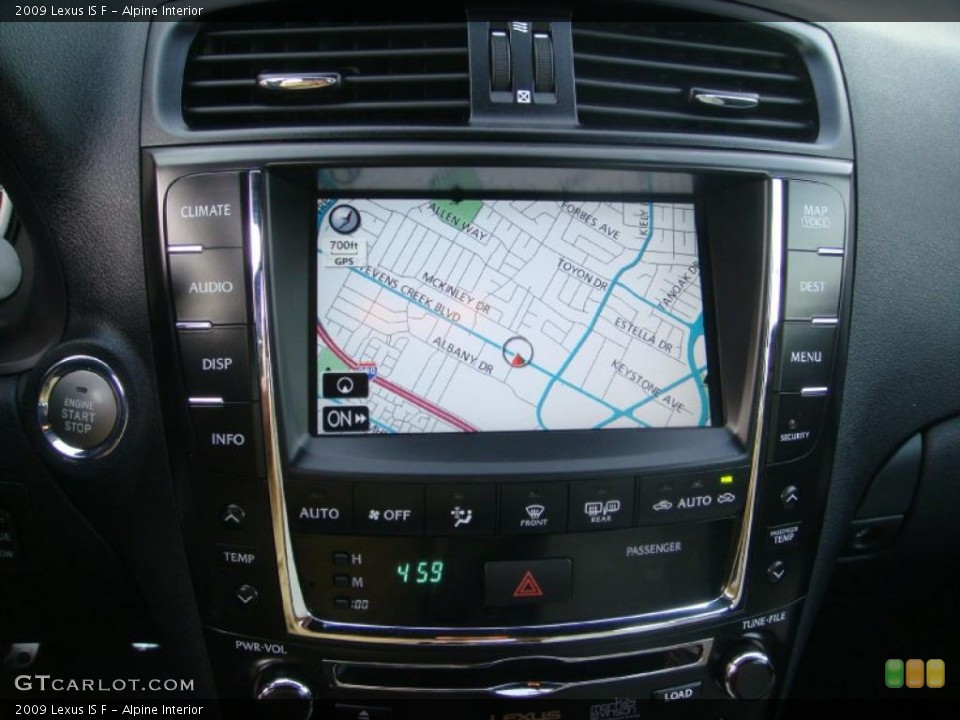 Alpine Interior Navigation for the 2009 Lexus IS F #46260775