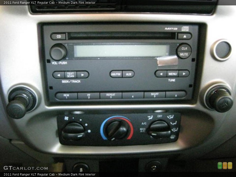 Medium Dark Flint Interior Controls for the 2011 Ford Ranger XLT Regular Cab #46263241