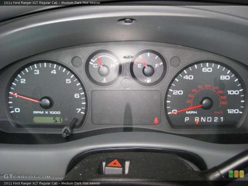 Medium Dark Flint Interior Gauges for the 2011 Ford Ranger XLT Regular Cab #46263256