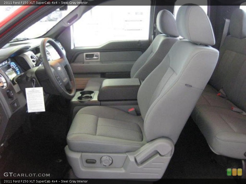 Steel Gray Interior Photo for the 2011 Ford F150 XLT SuperCab 4x4 #46264489