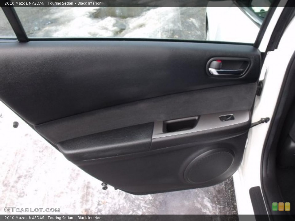 Black Interior Door Panel for the 2010 Mazda MAZDA6 i Touring Sedan #46264546
