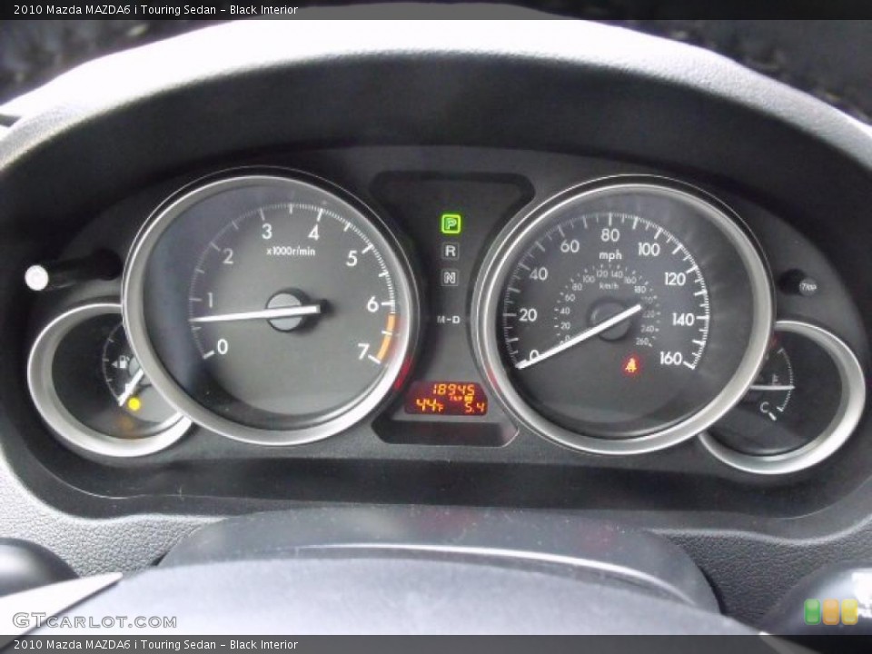 Black Interior Gauges for the 2010 Mazda MAZDA6 i Touring Sedan #46264651