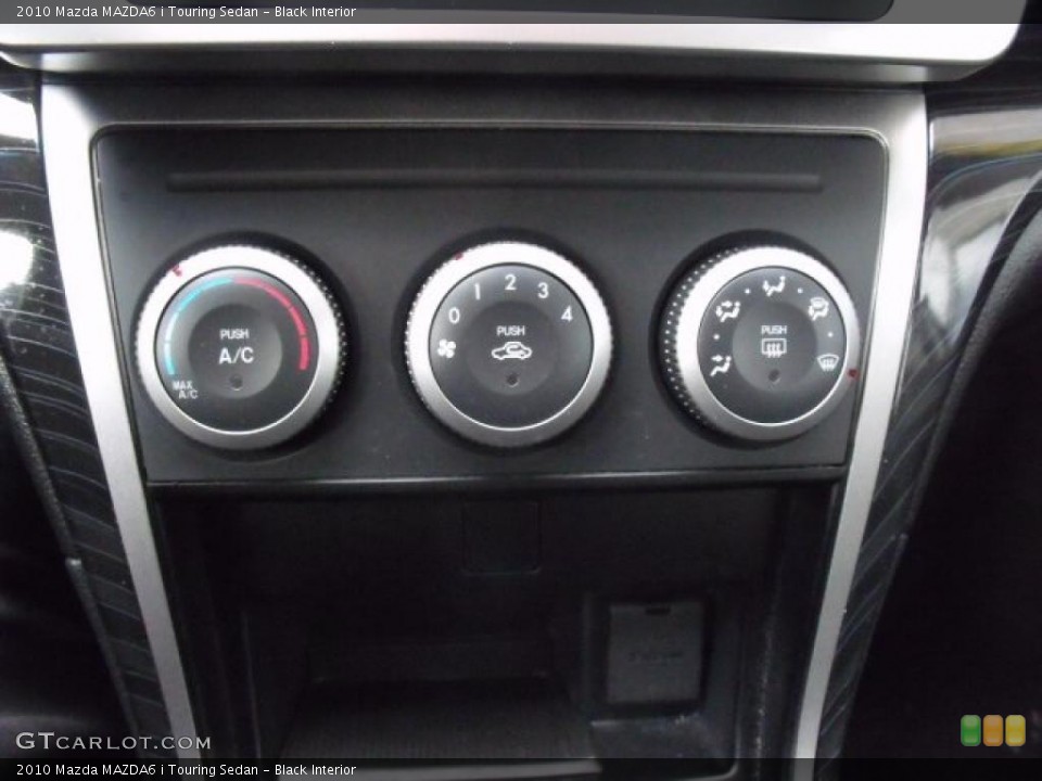 Black Interior Controls for the 2010 Mazda MAZDA6 i Touring Sedan #46264687