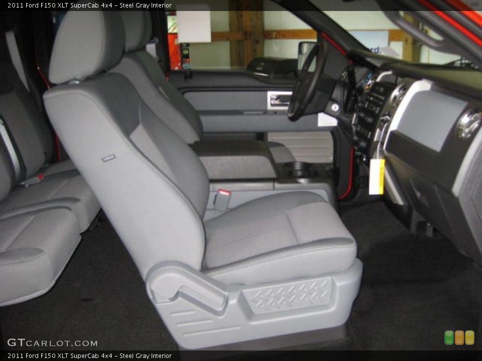 Steel Gray Interior Photo for the 2011 Ford F150 XLT SuperCab 4x4 #46265296