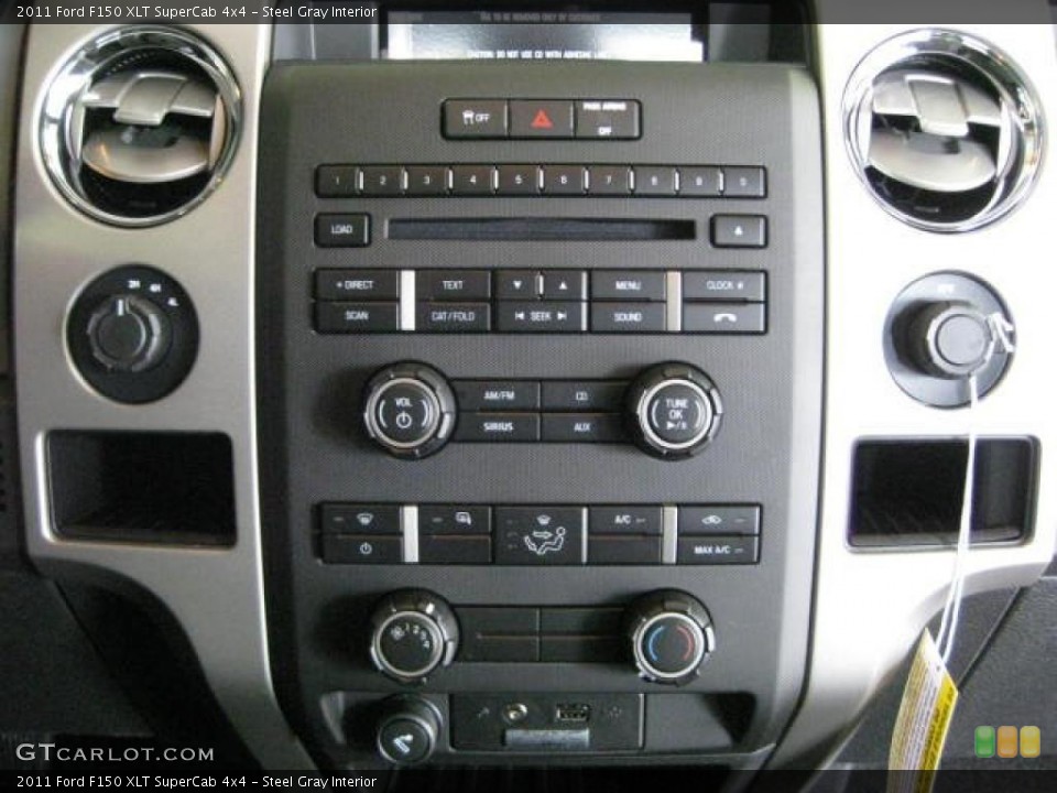 Steel Gray Interior Controls for the 2011 Ford F150 XLT SuperCab 4x4 #46265551