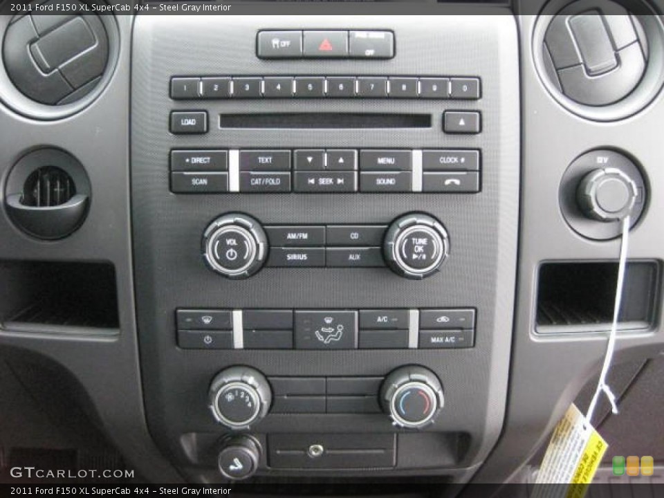 Steel Gray Interior Controls for the 2011 Ford F150 XL SuperCab 4x4 #46266400