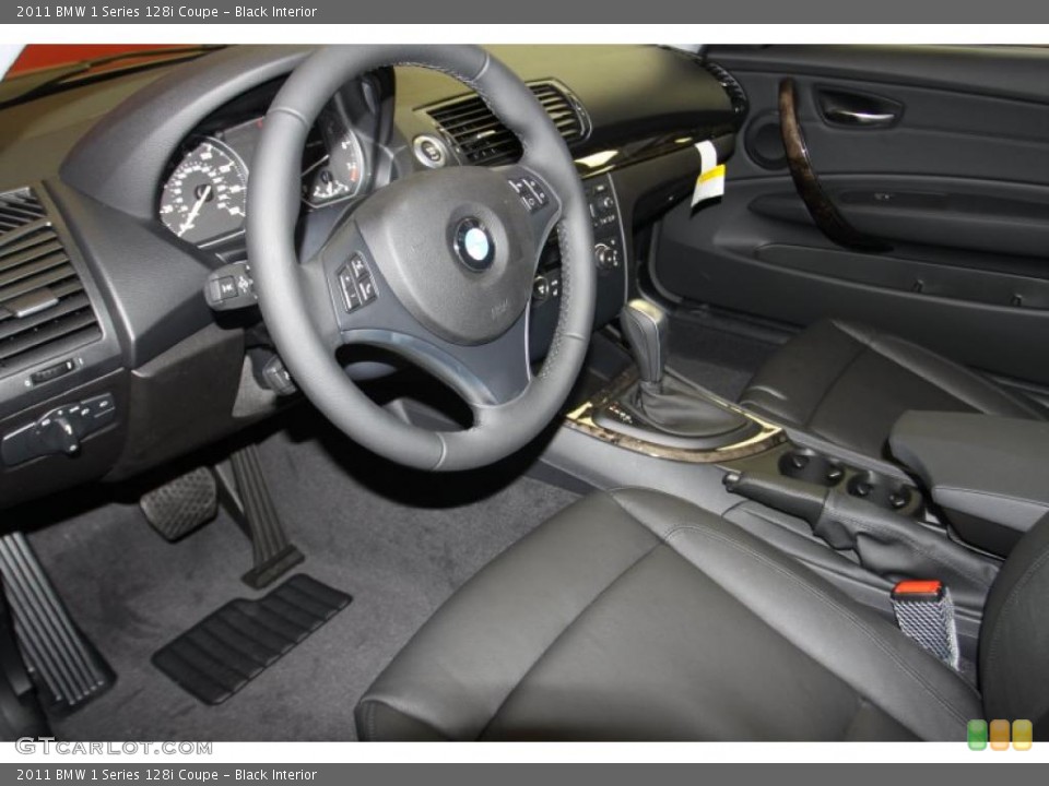 Black Interior Photo for the 2011 BMW 1 Series 128i Coupe #46267060