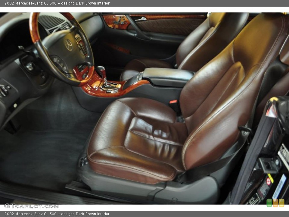 designo Dark Brown Interior Photo for the 2002 Mercedes-Benz CL 600 #46269013