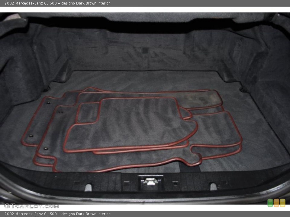 designo Dark Brown Interior Trunk for the 2002 Mercedes-Benz CL 600 #46269025