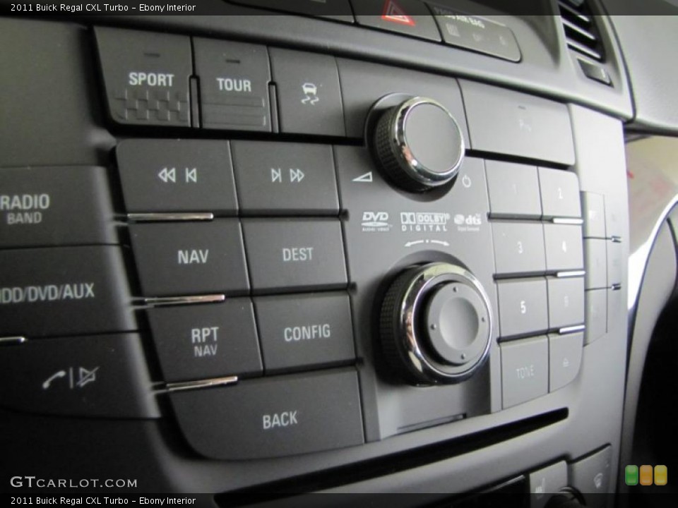 Ebony Interior Controls for the 2011 Buick Regal CXL Turbo #46271368
