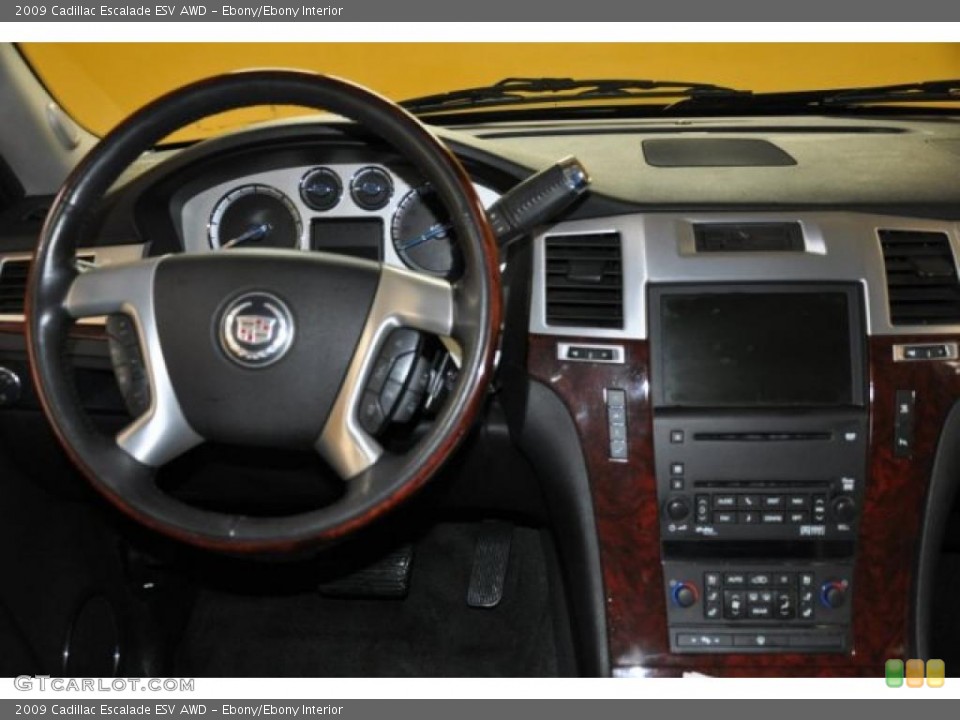 Ebony/Ebony Interior Dashboard for the 2009 Cadillac Escalade ESV AWD #46271458