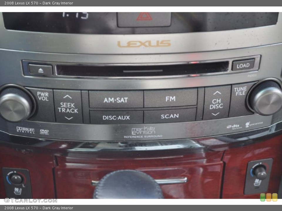 Dark Gray Interior Controls for the 2008 Lexus LX 570 #46273777