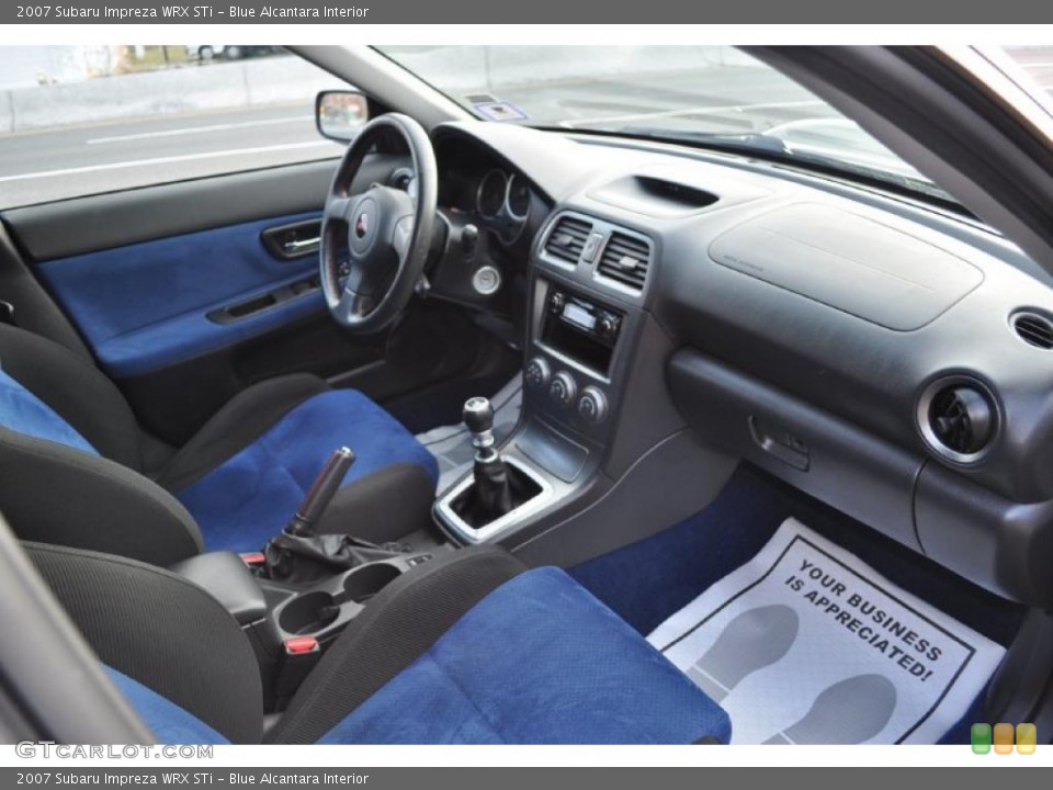 Blue Alcantara Interior Photo for the 2007 Subaru Impreza WRX STi #46274129