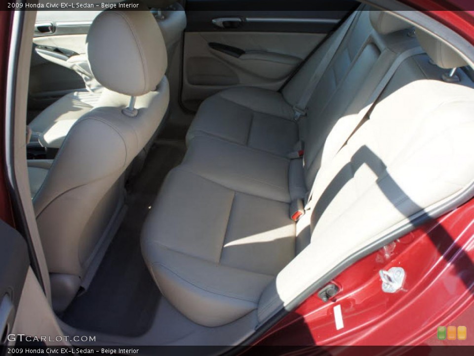 Beige Interior Photo for the 2009 Honda Civic EX-L Sedan #46276677