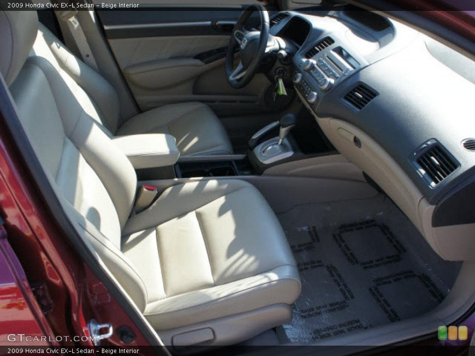 Beige Interior Photo for the 2009 Honda Civic EX-L Sedan #46276731