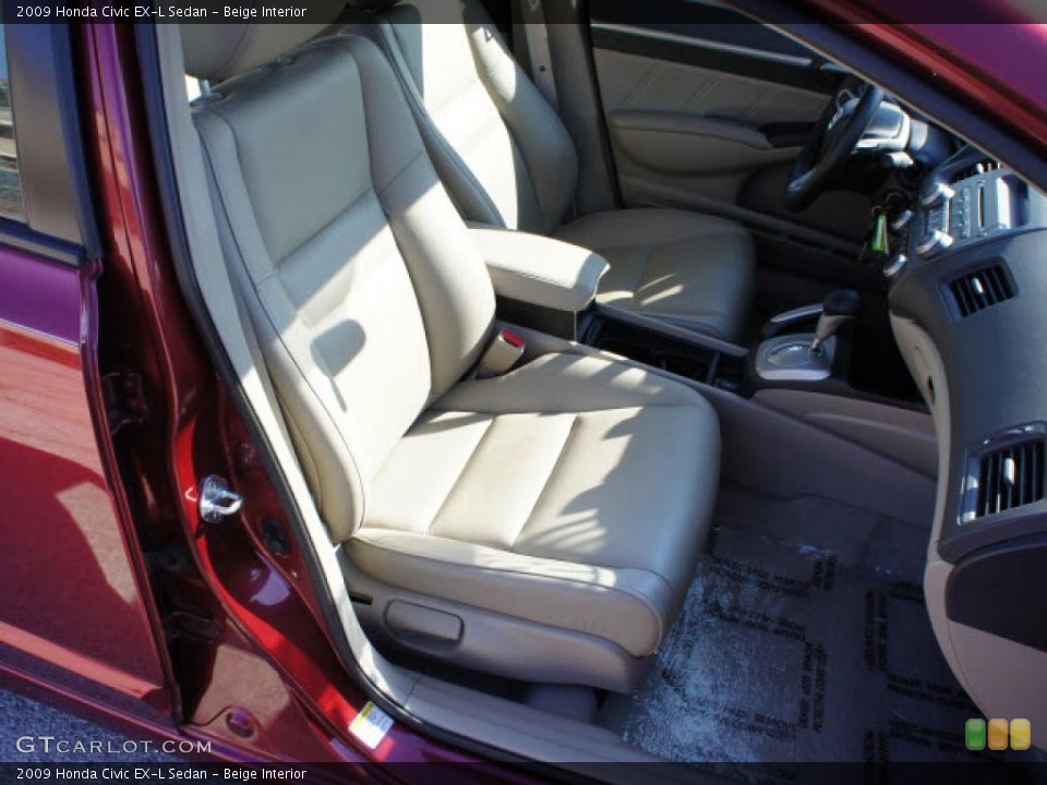 Beige Interior Photo for the 2009 Honda Civic EX-L Sedan #46276737