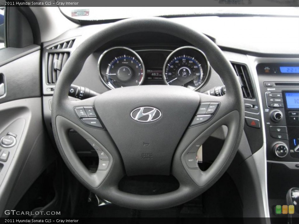 Gray Interior Dashboard for the 2011 Hyundai Sonata GLS #46278807