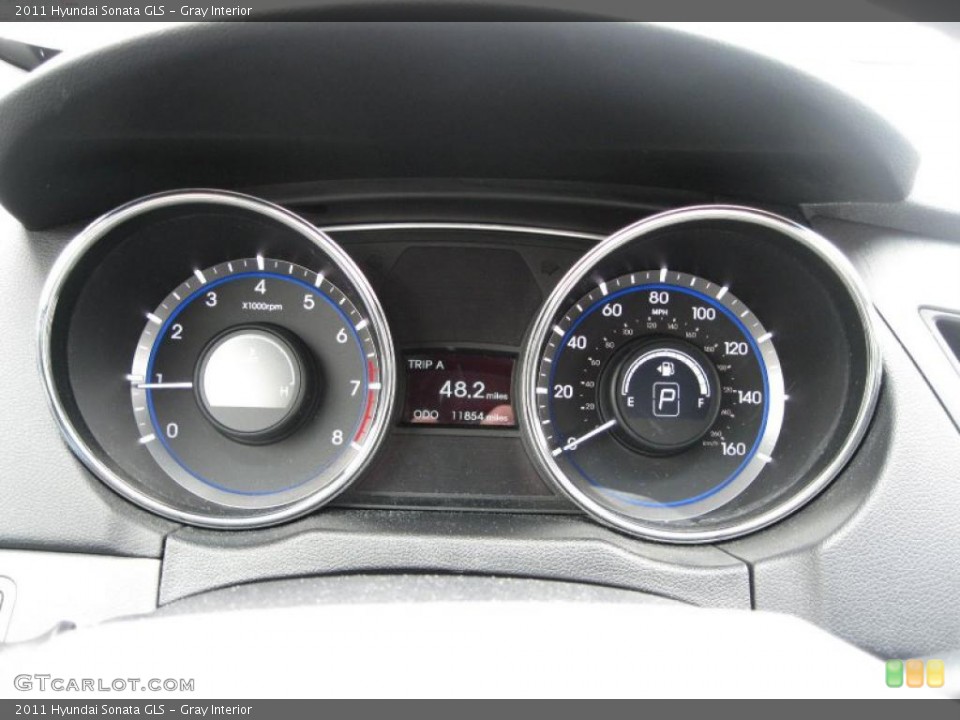 Gray Interior Gauges for the 2011 Hyundai Sonata GLS #46278882
