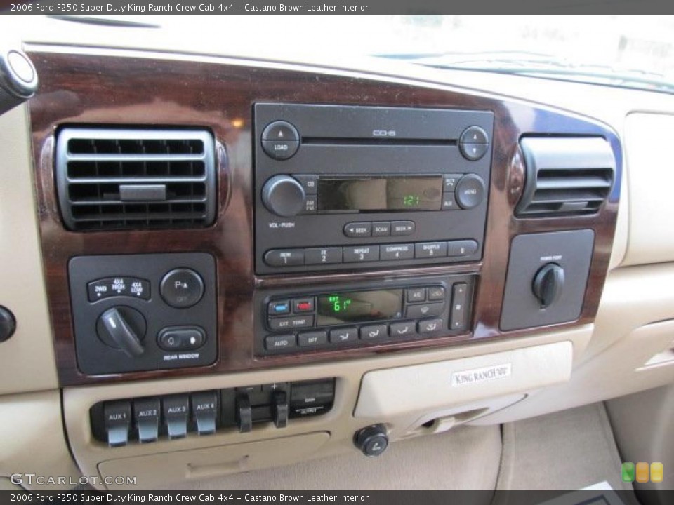 Castano Brown Leather Interior Controls for the 2006 Ford F250 Super Duty King Ranch Crew Cab 4x4 #46280862