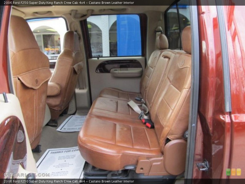 Castano Brown Leather Interior Photo for the 2006 Ford F250 Super Duty King Ranch Crew Cab 4x4 #46280916