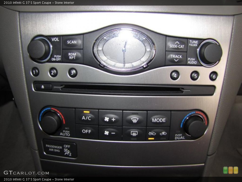 Stone Interior Controls for the 2010 Infiniti G 37 S Sport Coupe #46281330
