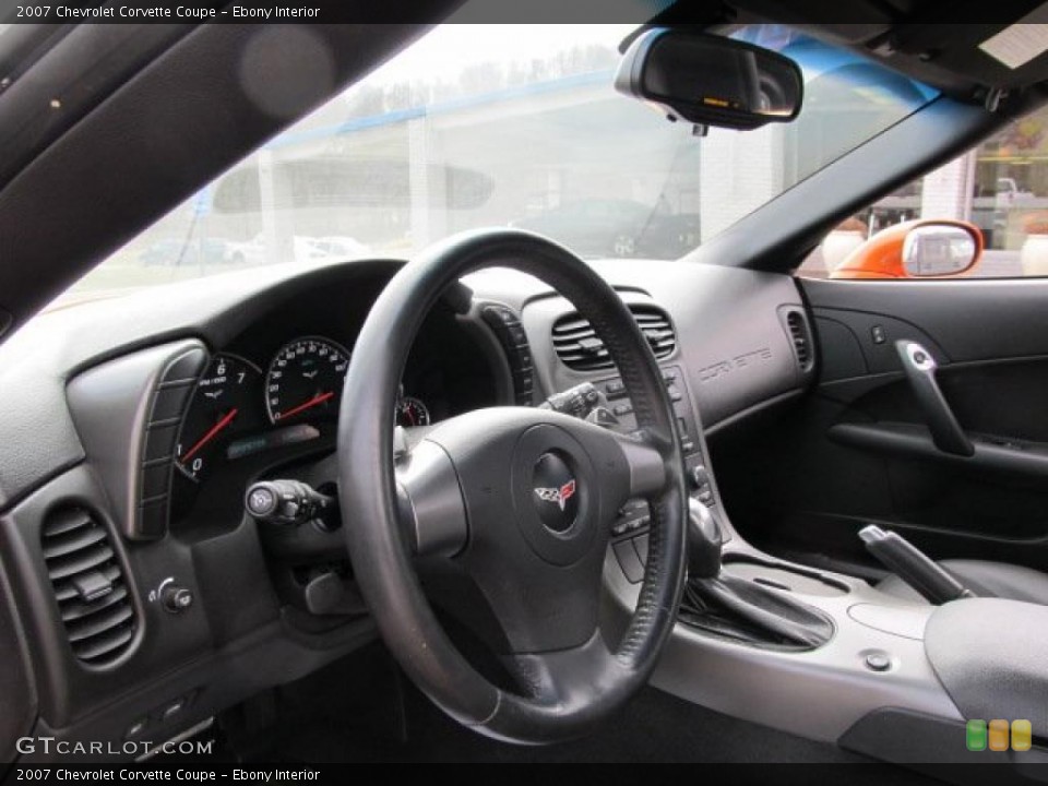 Ebony Interior Dashboard for the 2007 Chevrolet Corvette Coupe #46281459