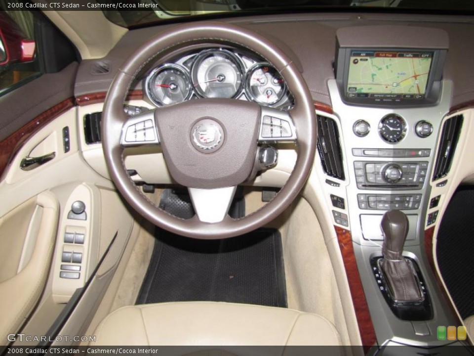 Cashmere/Cocoa Interior Dashboard for the 2008 Cadillac CTS Sedan #46283871