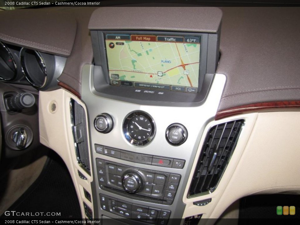 Cashmere/Cocoa Interior Navigation for the 2008 Cadillac CTS Sedan #46283883
