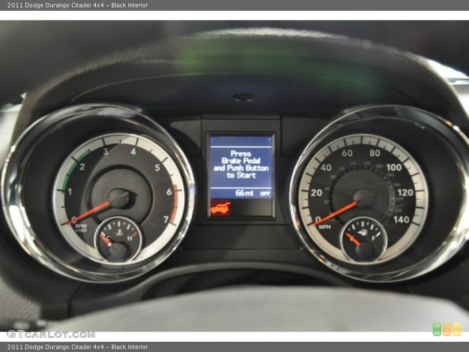 Black Interior Gauges for the 2011 Dodge Durango Citadel 4x4 #46284853