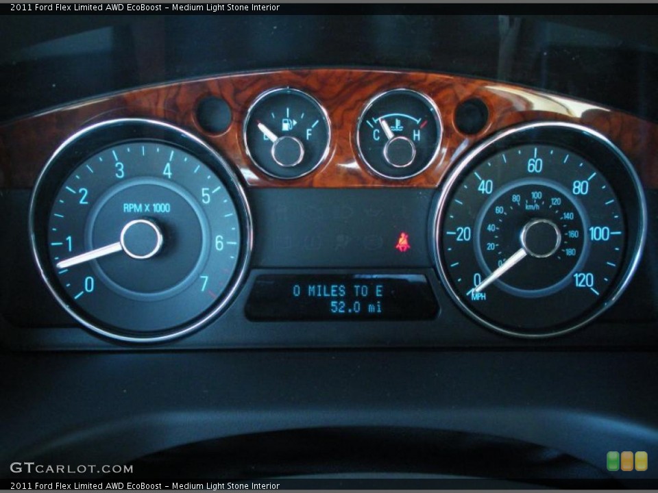 Medium Light Stone Interior Gauges for the 2011 Ford Flex Limited AWD EcoBoost #46285102