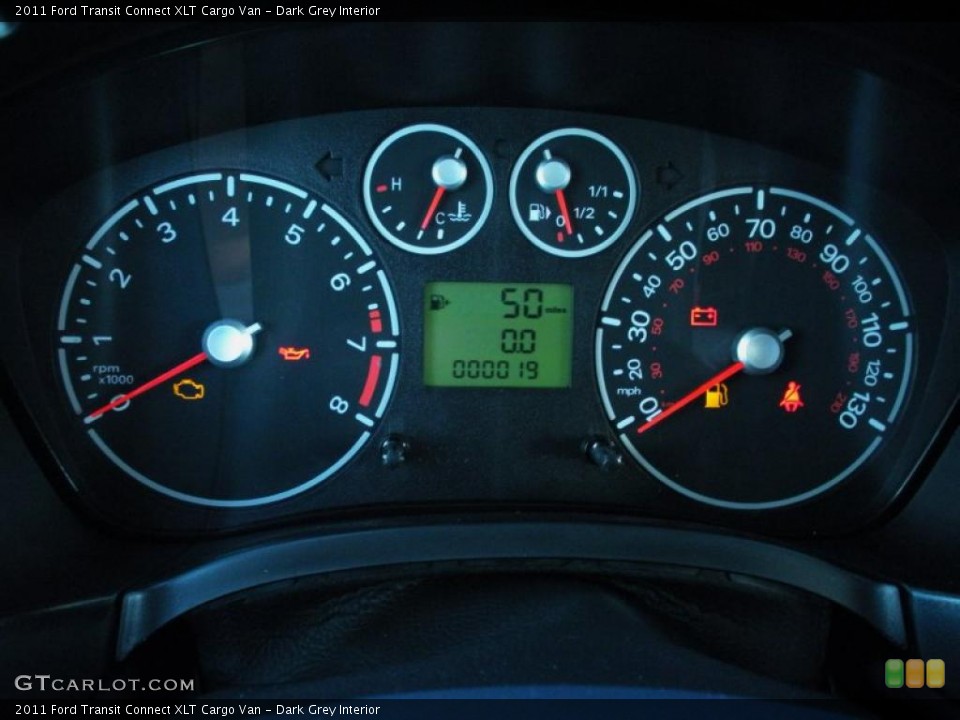 Dark Grey Interior Gauges for the 2011 Ford Transit Connect XLT Cargo Van #46287154