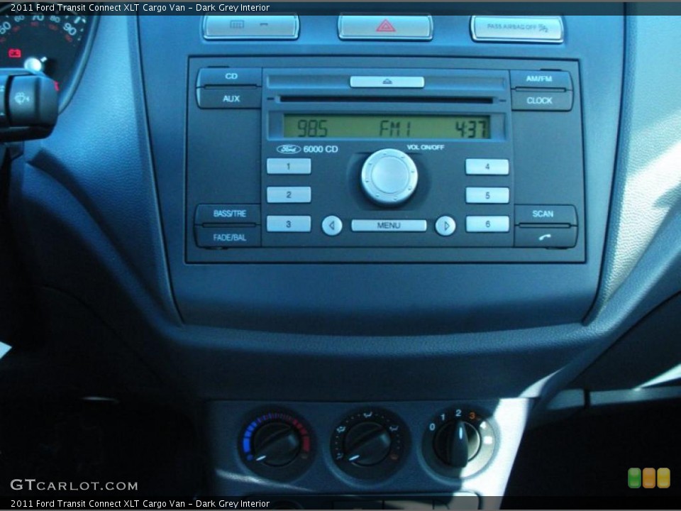 Dark Grey Interior Controls for the 2011 Ford Transit Connect XLT Cargo Van #46287157