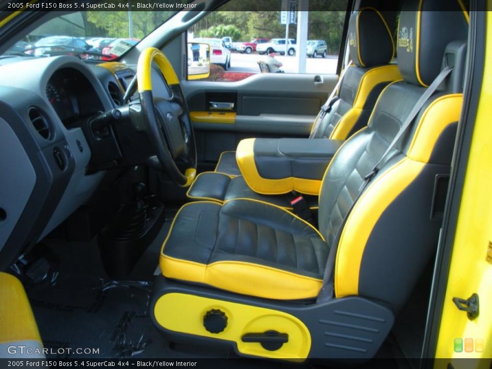 Black/Yellow Interior Photo for the 2005 Ford F150 Boss 5.4 SuperCab 4x4 #46287694