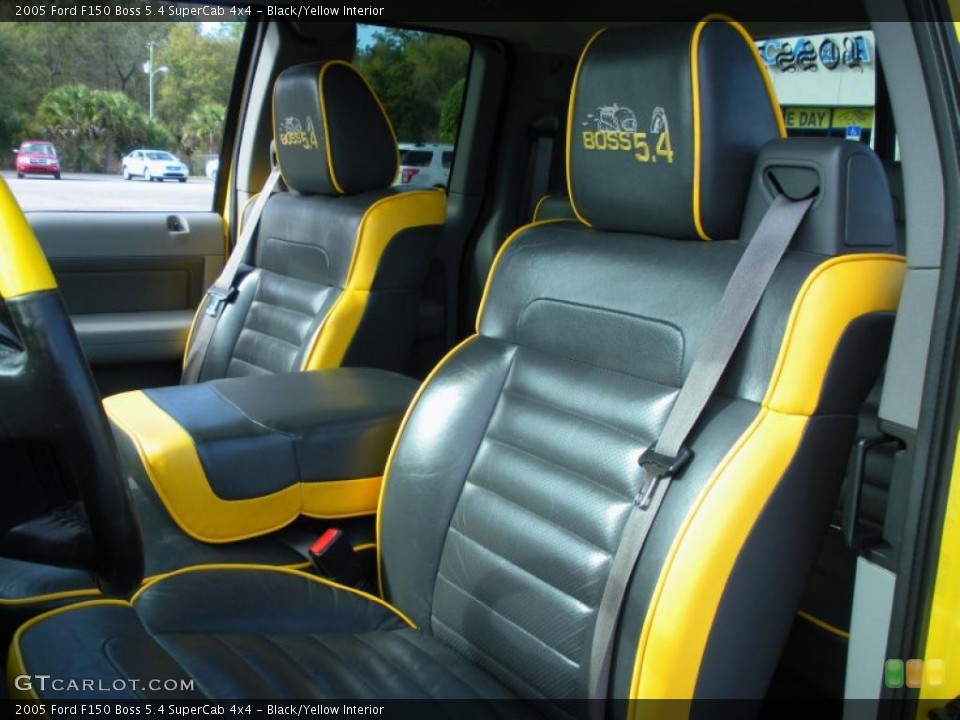 Black/Yellow Interior Photo for the 2005 Ford F150 Boss 5.4 SuperCab 4x4 #46287706